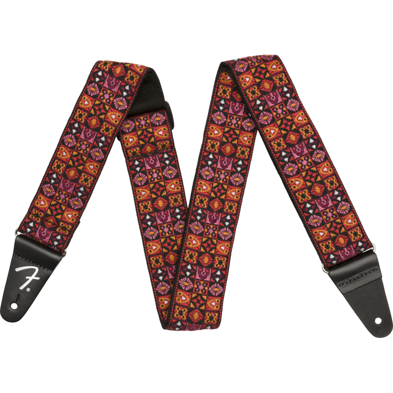 FENDER 2" FESTIVAL STRAP RED REMEN