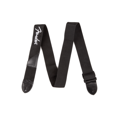 FENDER 2" POLY WHITE LOGO STRAP REMEN