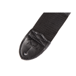 FENDER 2" POLY WHITE LOGO STRAP REMEN