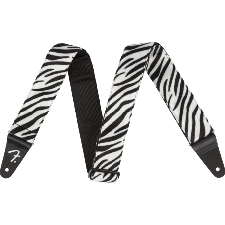 FENDER 2" WILD ZEBRA PRINT REMEN