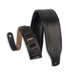 LEVY'S 3" TOP GRAIN LEATHER STRAP M26PD-BLK REMEN