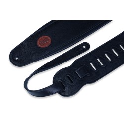 LEVY'S 4.5" GARMENT LEATHER BASS STRAP MSS2-4-BLK REMEN