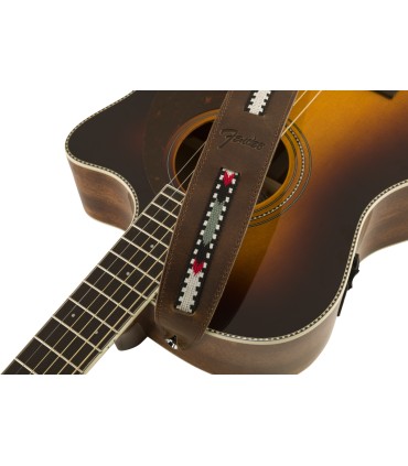 FENDER PARAMOUNT ACOUSTIC LTHR BRN REMEN