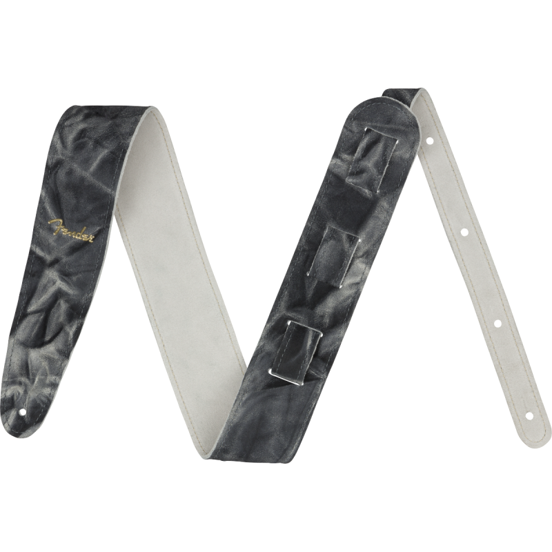 FENDER TIE DYE LEATHER BLACK REMEN