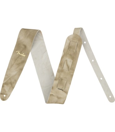 FENDER TIE DYE LEATHER NATURAL REMEN