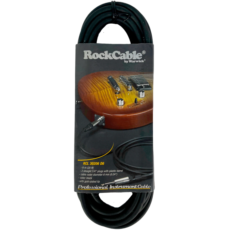 ROCKCABLE INSTRUMENTALNI RCL30206 D7 6 m KABEL