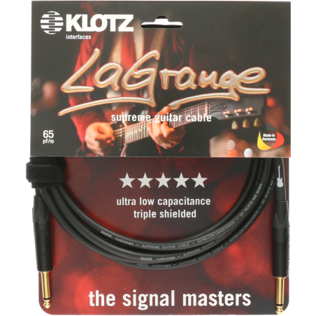 KLOTZ INSTRUMENTALNI LAGPP0600 LaGrange black 6m ravni KABEL