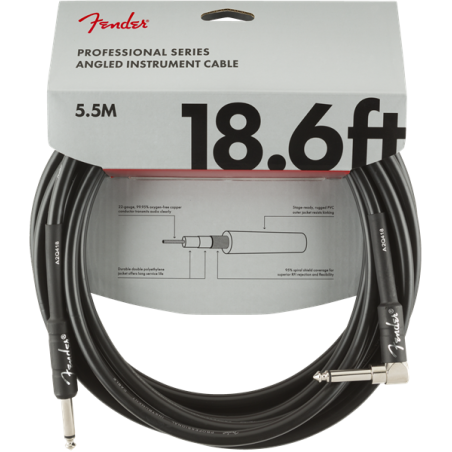 FENDER INSTRUMENT PRO 18.6' BLK 5,5 m KUTNI KABEL
