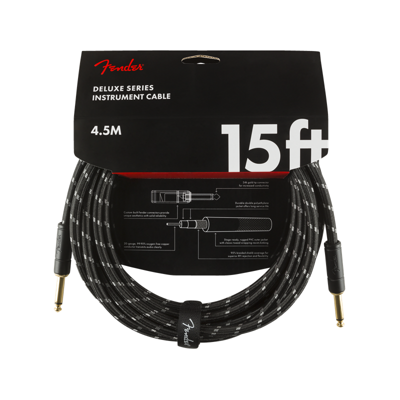 FENDER INSTRUMENT DELUXE 15' BTWD 4,5 m KABEL