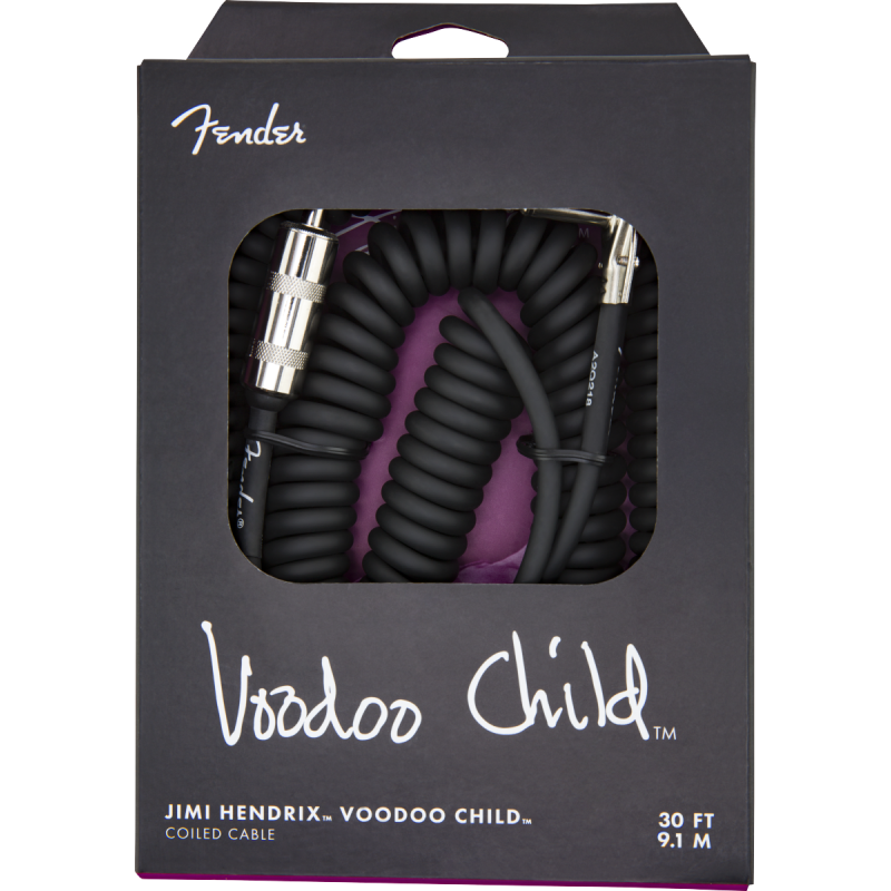 FENDER INSTRUMENT JIMI HENDRIX VOODOO CHILD BLK 9 m KABEL