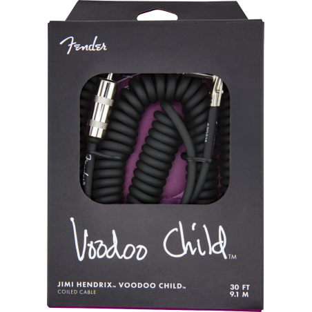 FENDER INSTRUMENT JIMI HENDRIX VOODOO CHILD BLK 9 m KABEL