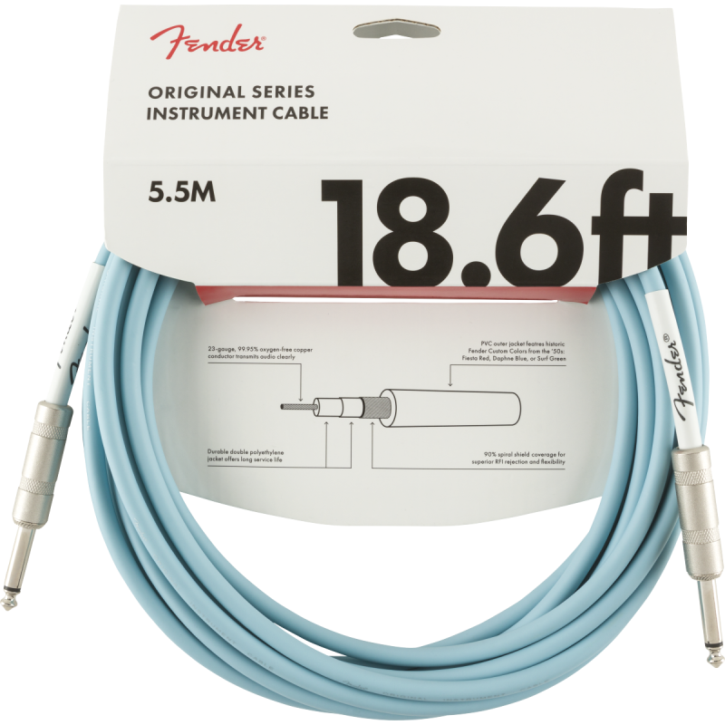 FENDER INSTRUMENT ORIGINAL 18,6' DNB 5,5 m KABEL