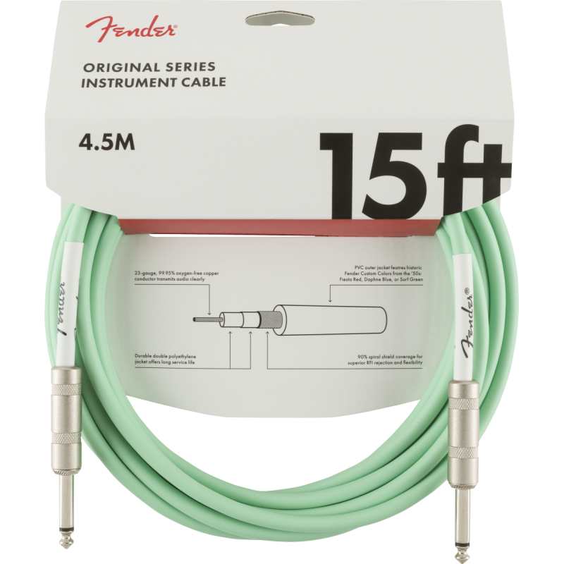 FENDER INSTRUMENT ORIGINAL 15' SFG 4,5 m KABEL