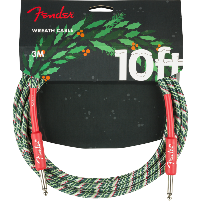 FENDER INSTRUMENT WREATH HOLIDAY 10' RD/G 3 m KABEL