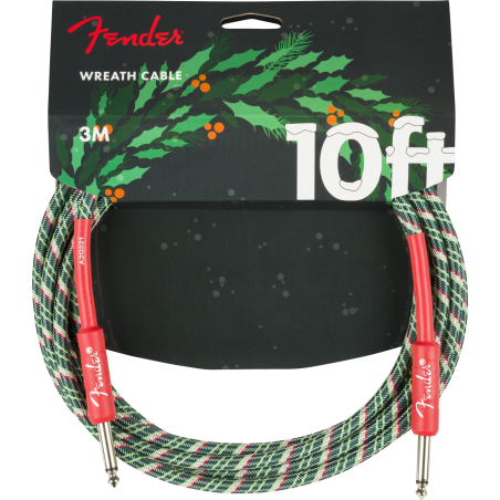 FENDER INSTRUMENT WREATH HOLIDAY 10' RD/G 3 m KABEL