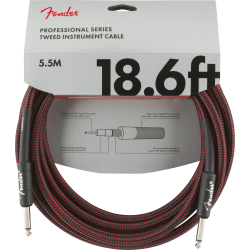FENDER INSTRUMENT PRO 18.6' RED TWEED 5,5 m KABEL
