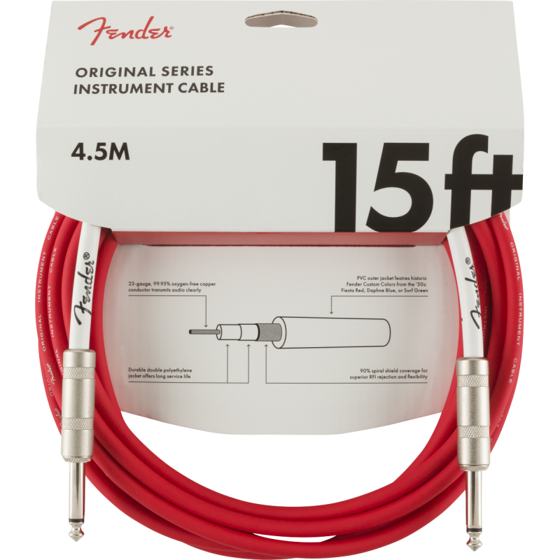 FENDER INSTRUMENT ORIGINAL 15' FRD 4,5 m KABEL