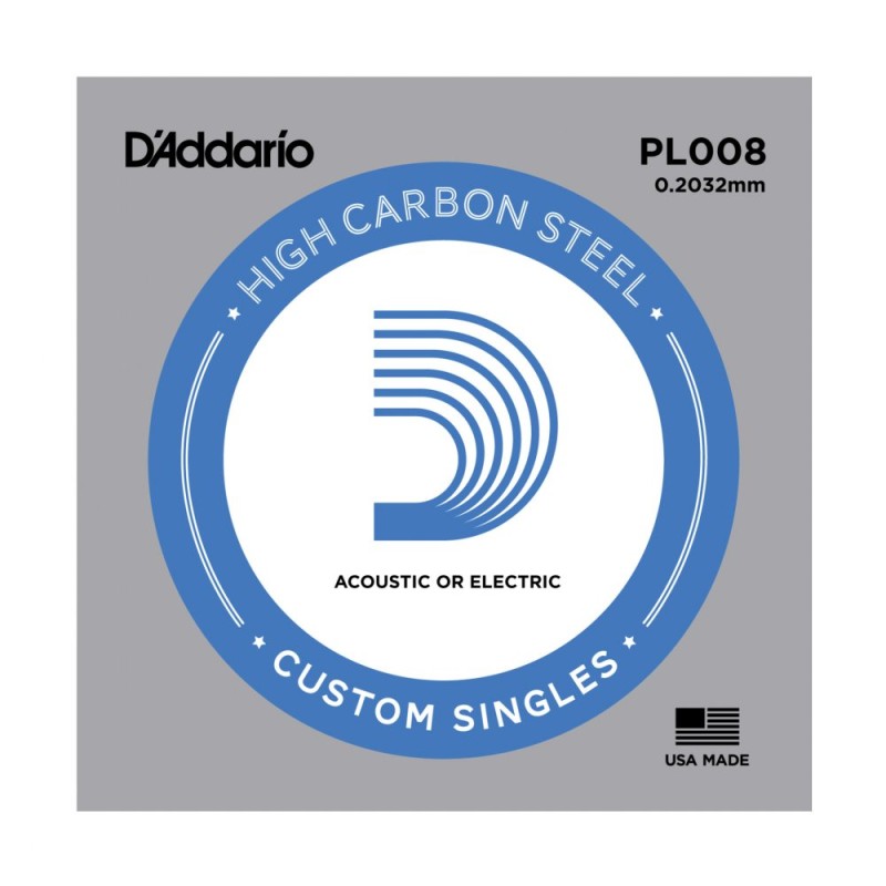 DADDARIO PLS008 plain steel ŽICA