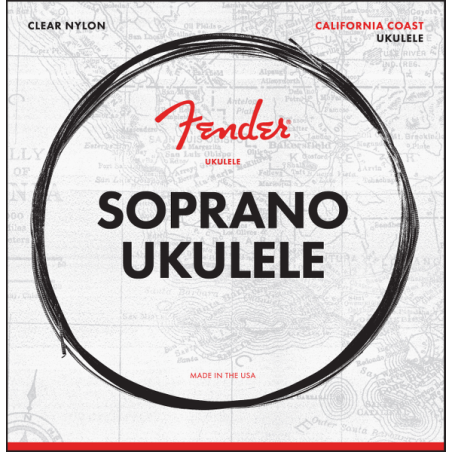 FENDER CALIFORNIA COAST SOPRANO UKULELE ŽICE