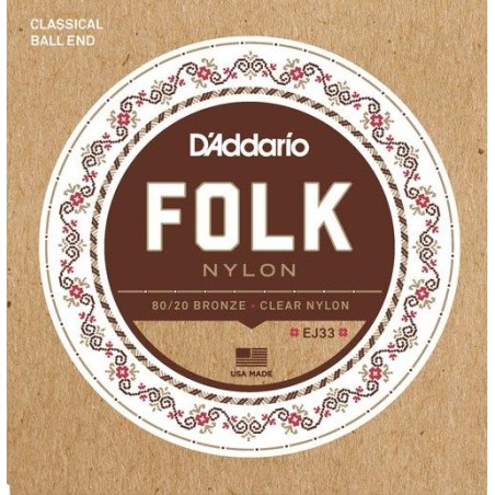 DADDARIO KLASIKA FOLK EJ33 ball end ŽICE