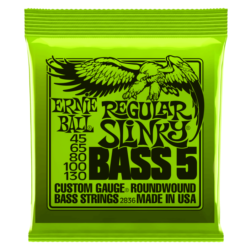 ERNIE BALL BAS ROUNDWOUND 5-STRING REGULAR SLINKY 45-130 ŽICE