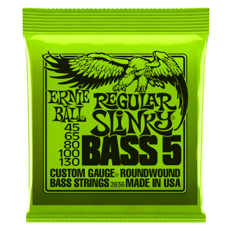 ERNIE BALL BAS ROUNDWOUND 5-STRING REGULAR SLINKY 45-130 ŽICE