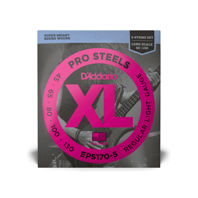 DADDARIO BASS EPS170-5 45-130 pro steels ŽICE