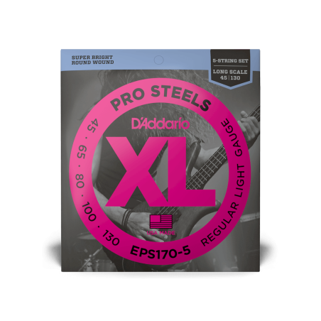 DADDARIO BASS EPS170-5 45-130 pro steels ŽICE