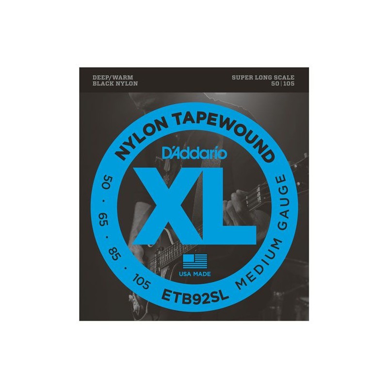 DADDARIO BASS ETB92SL tapewound 50-105 Super Long Scale ŽICE