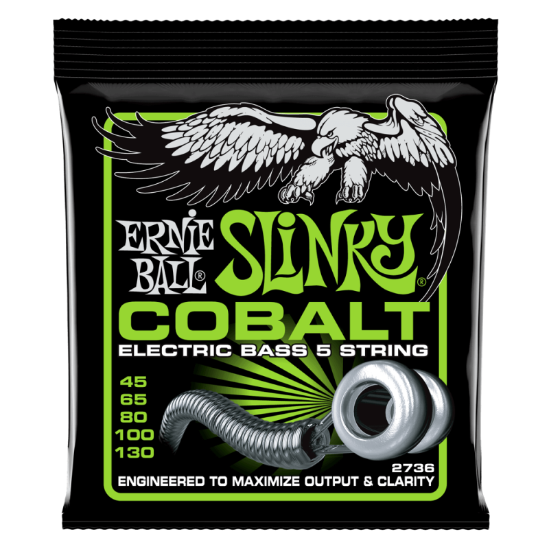 ERNIE BALL BAS COBALT 5-STRING REGULAR SLINKY 45-130 ŽICE