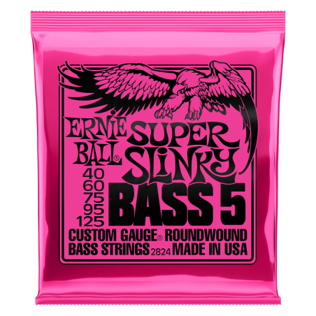 ERNIE BALL BAS ROUNDWOUND 5-STRING SUPER SLINKY 40-125 ŽICE