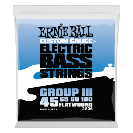 ERNIE BALL BAS FLATWOUND GROUP III 45-100 ŽICE