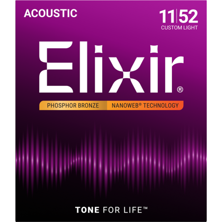 ELIXIR GITARA AKUSTIČNA 11-52 Phosphor Bronze ŽICE