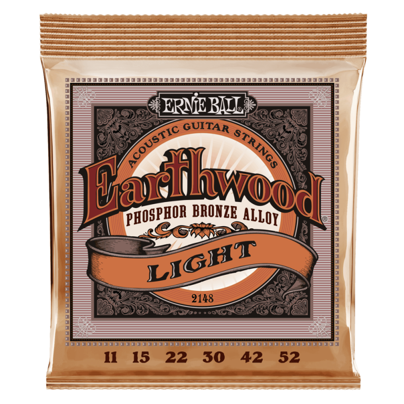 ERNIE BALL GITARA AKUSTIČNA EARTHWOOD 11-52 PB ŽICE