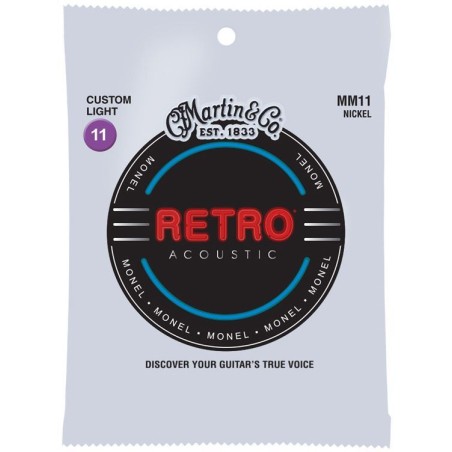 MARTIN GITARA AKUSTIČNA MM11 RETRO 11-52 ŽICE
