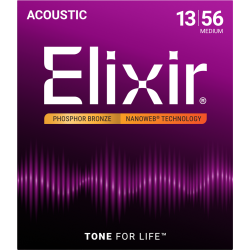 ELIXIR GITARA AKUSTIČNA 13-56 NANOWEB Phosphor Bronze ŽICE