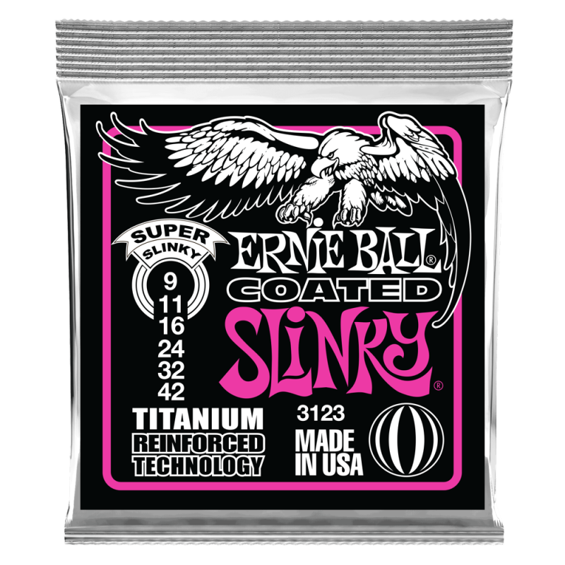 ERNIE BALL GITARA SUPER SLINKY COATED 09-42 ŽICE