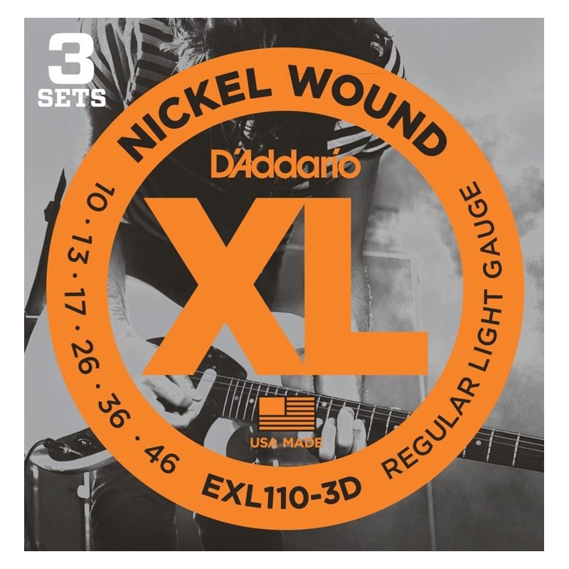 DADDARIO ELEKTRIKA EXL 110-3D 10-46 3 pack ŽICE