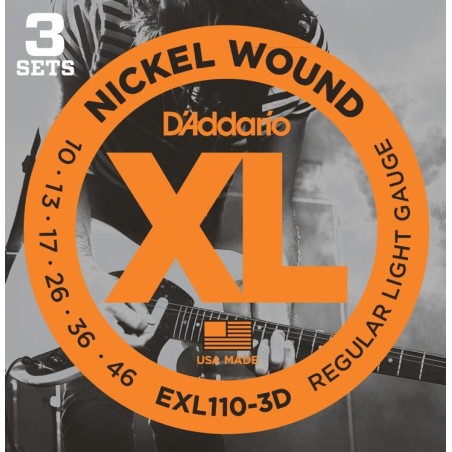 DADDARIO ELEKTRIKA EXL 110-3D 10-46 3 pack ŽICE