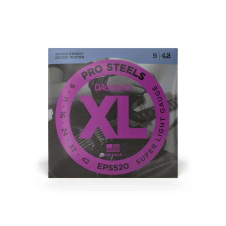 DADDARIO ELEKTRIKA EPS520 09-42 pro steels ŽICE