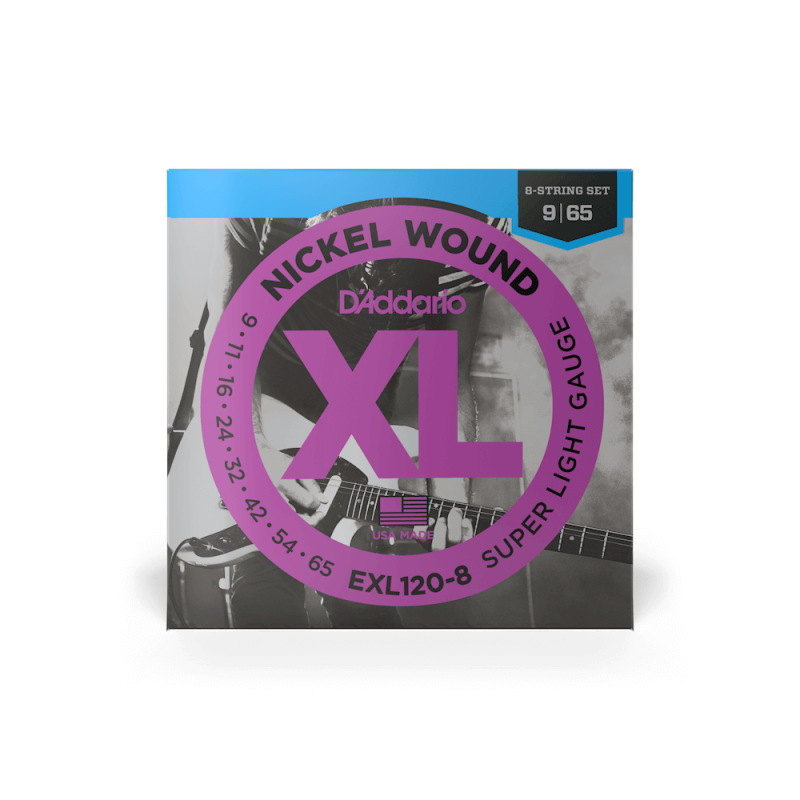 D'ADDARIO ELEKTRIKA EXL120-8 09-65 8-STRING ŽICE