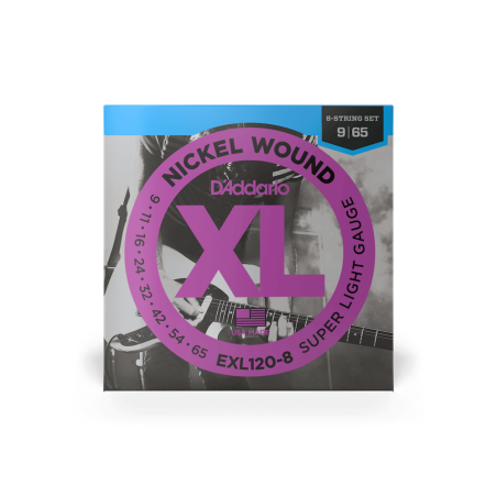 D'ADDARIO ELEKTRIKA EXL120-8 09-65 8-STRING ŽICE