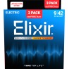 ELIXIR ELEKTRIKA NANOWEB 09-42 3 PACK ŽICE