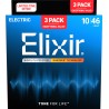 ELIXIR ELEKTRIKA 10-46 NANOWEB 3 PACK ŽICE