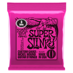 ERNIE BALL GITARA SUPER SLINKY 09-42 3-PACK ŽICE