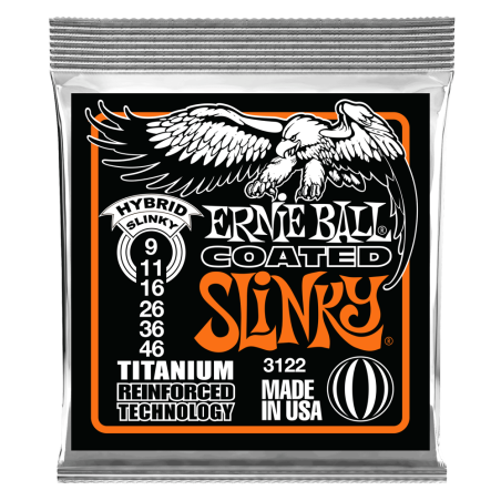 ERNIE BALL GITARA COATED HYBRID SLINKY 09-46 ŽICE