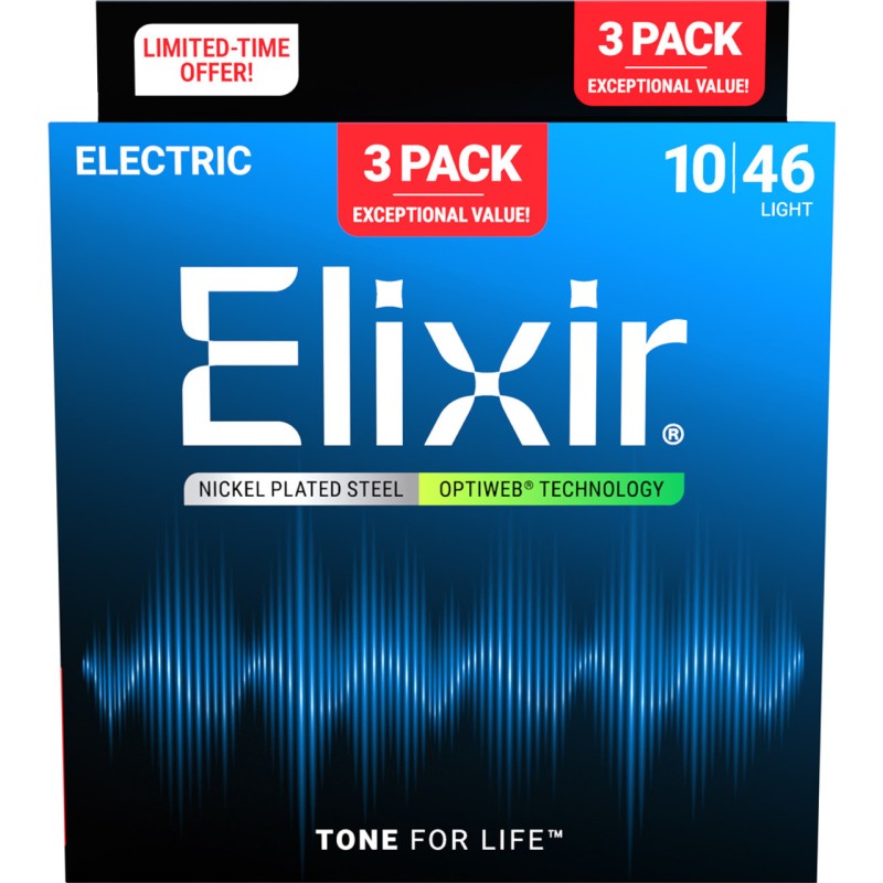 ELIXIR ELEKTRIKA 10-46 OPTIWEB 3 PACK ŽICE
