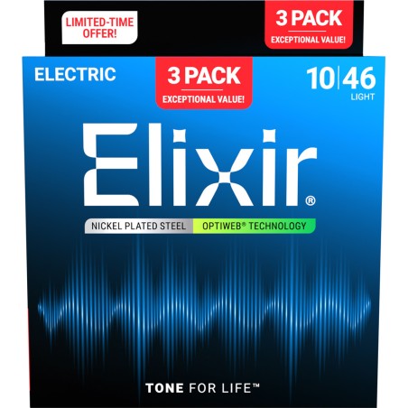 ELIXIR ELEKTRIKA 10-46 OPTIWEB 3 PACK ŽICE