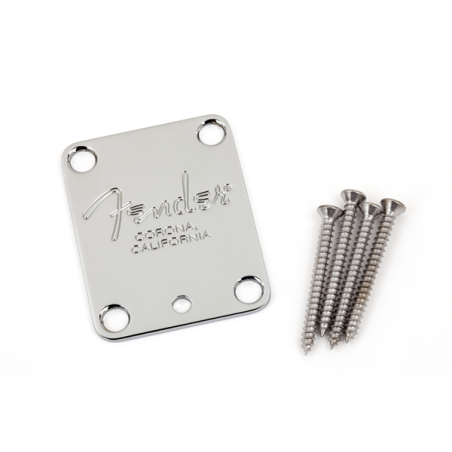 FENDER NECKPLATE CHROME STRAT PLOČICA GITARA
