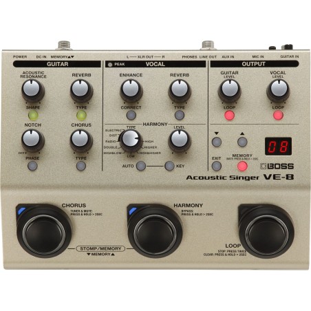 BOSS VE-8 Acoustic Singer VOKALNI EFEKT